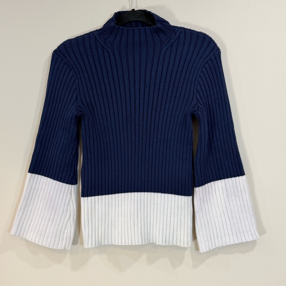 🔥Polo Ralph Lauren Women’s Sweater - Navy & White Size S EC🔥